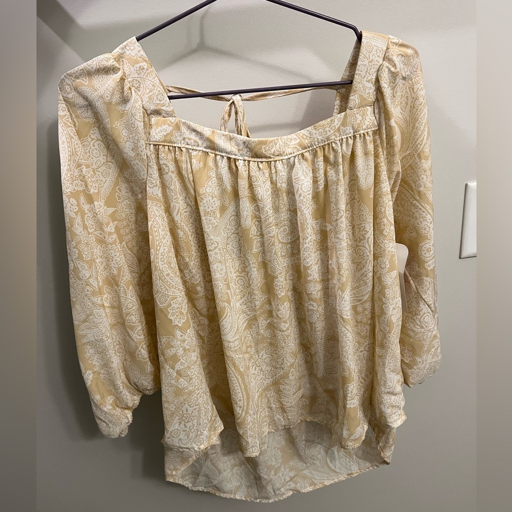 Cream dress shirt